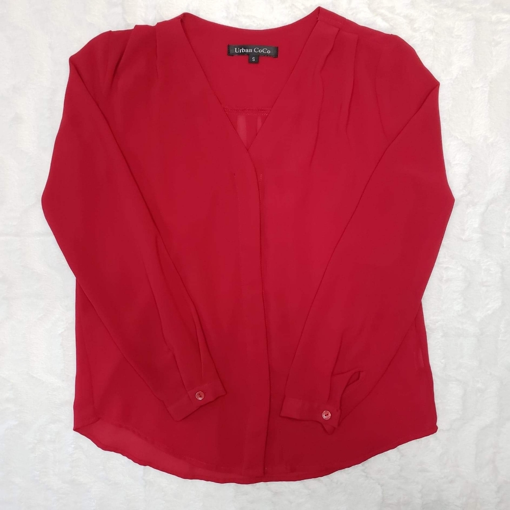 Urban Coco Chiffon Blouse  Sz S